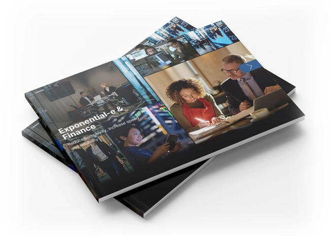Exponential-e & Finance-  Read the brochure.